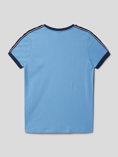 Ellesse T-Shirt mit Kontraststreifen Modell 'Giovi' Bleu 3