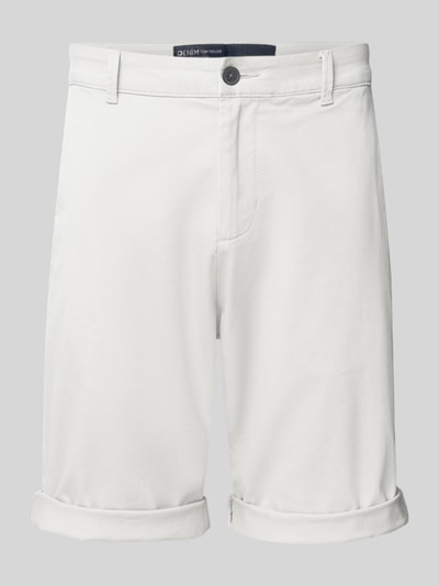 Tom Tailor Denim Regular fit bermuda's van katoenmix Lichtgrijs - 2