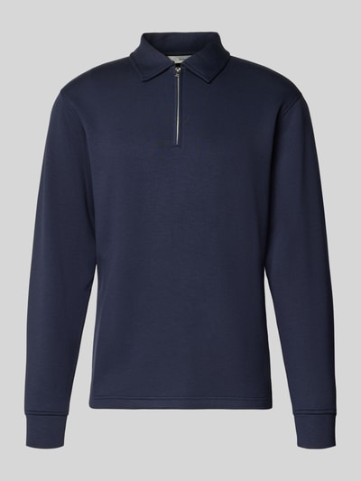 Selected Homme Regular Fit Poloshirt aus Viskose-Mix Modell 'EMANUEL' Marine 2
