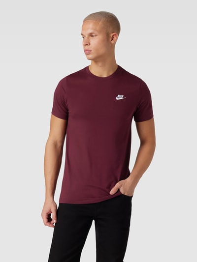 Nike T-Shirt mit Logo-Stitching Bordeaux 4