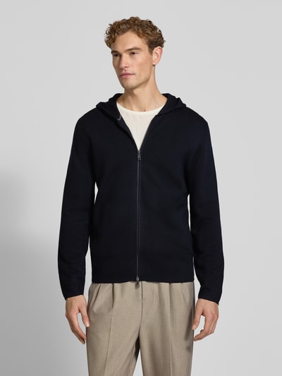 Christian Berg Men Regular Fit Strickjacke mit Lanawoll-Anteil Marine 4