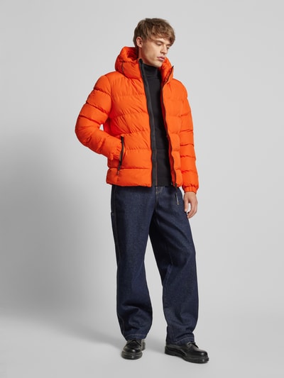 Superdry Steppjacke mit Reißverschlusstaschen Orange 1