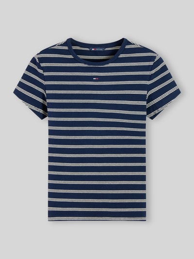 Tommy Jeans Slim fit t-shirt van katoenmix Marineblauw - 2