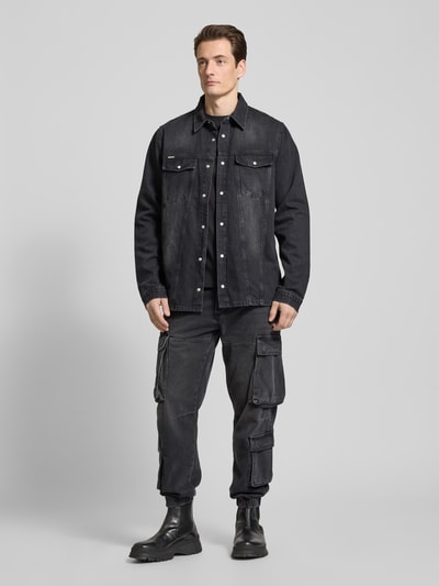 Antony Morato Jeansjacke mit Brusttaschen Black 1