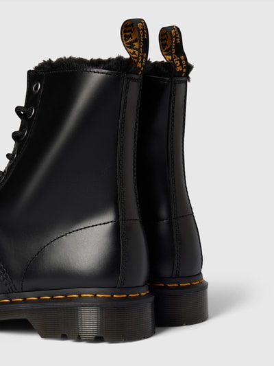 Dr. Martens Boots van leer, model 'Serena' Zwart - 3