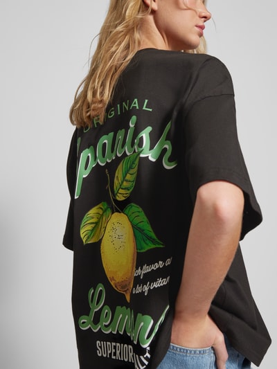 Pegador Oversized T-Shirt mit Label-Print Modell 'CHAPI' Black 3