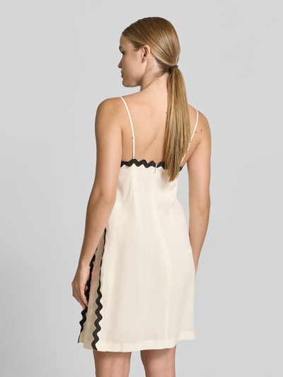 HUGO Leicht ausgestelltes Minikleid aus Lyocell-Leinen-Mix Modell 'KABARU' Offwhite 5