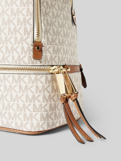 MICHAEL Michael Kors Rucksack mit Label-Applikation Modell 'RHEA ZIP' Offwhite 3