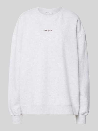 OH APRIL Oversized Sweatshirt mit Rundhalsausschnitt 'Magic' Hellgrau Melange 2