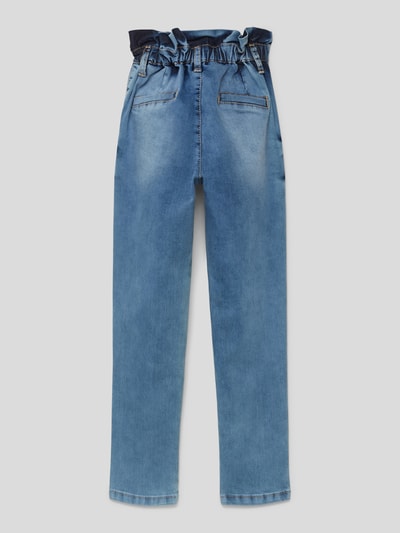 Blue Effect Jeans met paperbagband Jeansblauw - 3