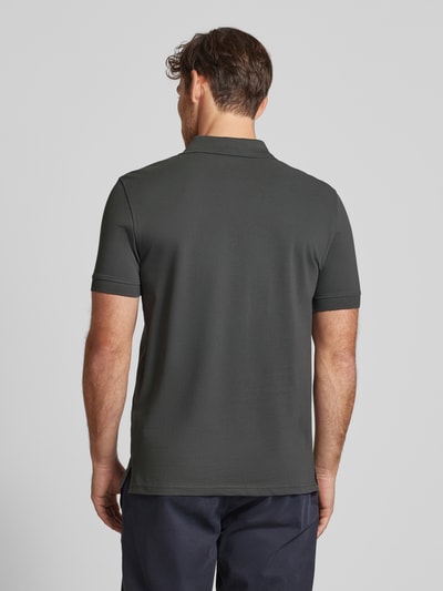 Christian Berg Men Poloshirt mit Label-Stitching Anthrazit 5