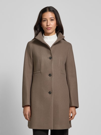 Cinque Płaszcz o długości do kolan ze stójką model ‘Ciminora’ Szarobrązowy 4