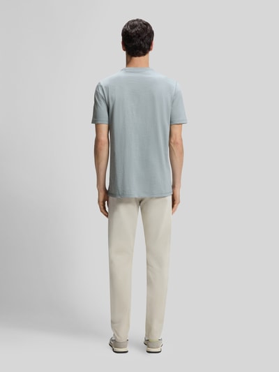 BOSS Orange Regular Fit T-Shirt aus Baumwoll-Mix Modell 'Tegood' Eisblau 5
