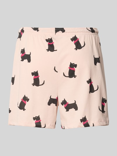 Jake*s Casual Pyjama-Hose mit elastischem Bund und Tunnelzug Hellrosa 3