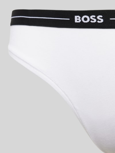 BOSS Black Women Slip mit elastischem Logo-Bund im 3er-Pack Weiss 2