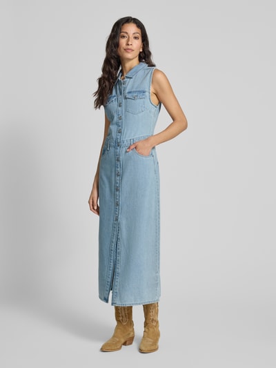 DKNY Jeanskleid mit Umlegekragen Jeansblau 1