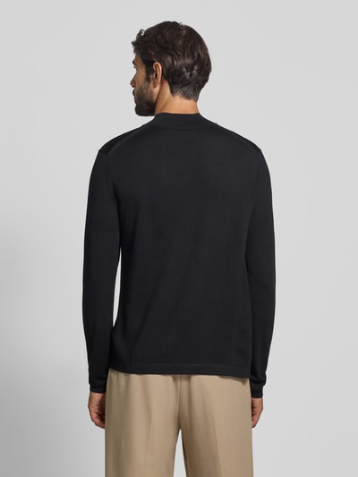 Tiger Of Sweden Gebreide pullover van merinowol met opstaande kraag, model 'Tern' Zwart - 5