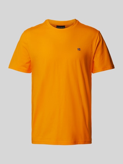 Napapijri T-Shirt mit Label-Stitching Orange 2