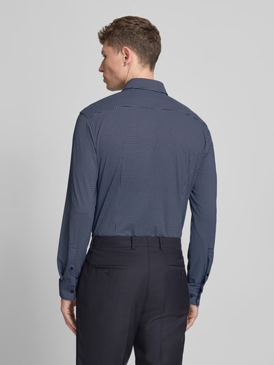 HUGO Koszula biznesowa o kroju slim fit z kołnierzykiem typu kent model 'KENNO' Granatowy 5
