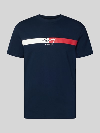 Tommy Jeans Regular Fit T-Shirt aus reiner Baumwolle  Marine 2