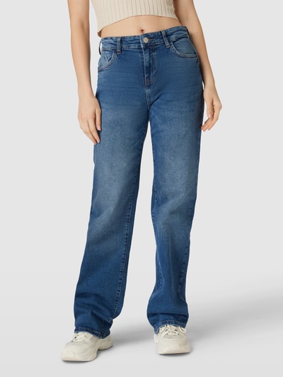 Noisy May Jeans met uitlopende pijpen, model 'YOLANDA' Jeansblauw - 4
