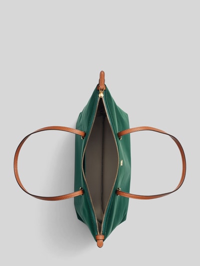 Lauren Ralph Lauren Handtas in de hand met logodetail model 'KEATON' Donkergroen - 5