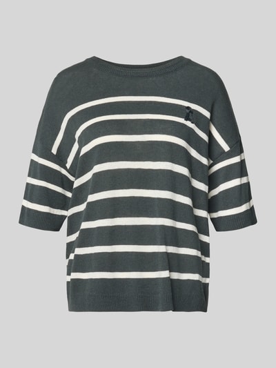ARMEDANGELS Relaxed Fit Pullover aus Leinen-Mix Modell 'STRIPE' Khaki 2