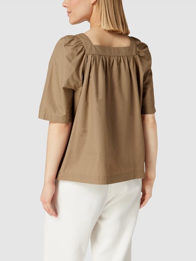 Marc O'Polo Blusenshirt mit Karree-Ausschnitt Schlamm 5