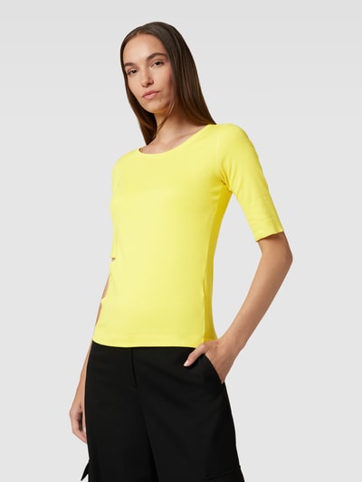 Marc Cain T-shirt met ronde hals Geel - 4