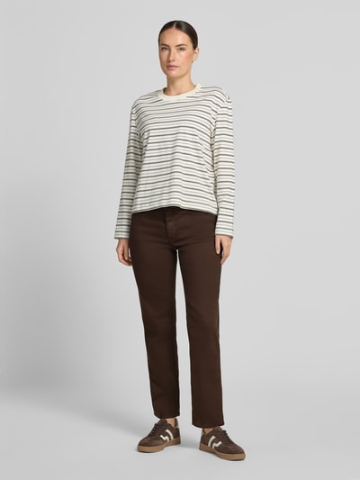 MAC straight fit jeans van katoenmix model 'Dream' Donkerbruin - 1