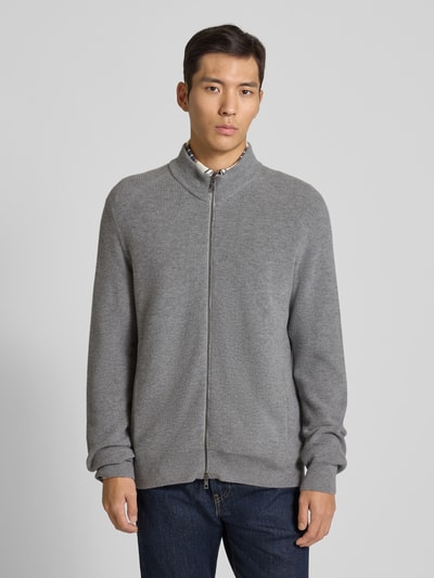 MAERZ Muenchen Cardigan van scheerwol met tweewegsritssluiting Middengrijs - 4