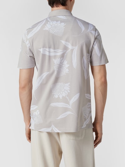 BOSS Poloshirt mit Allover-Muster Modell 'Pack 23' Beige 5