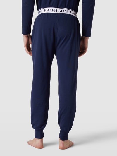 Polo Ralph Lauren Underwear Sweatpants mit elastischem Label-Bund Marine 5