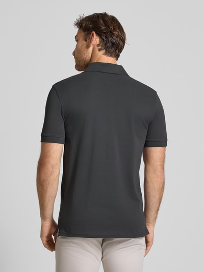 Christian Berg Men Regular Fit Poloshirt mit Logo-Stitching Anthrazit 5