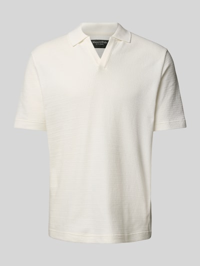 Marc O'Polo Regular fit poloshirt van een mix van katoen en elastaan Offwhite - 2