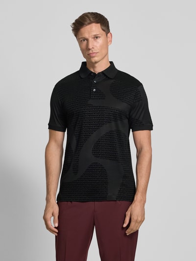 Emporio Armani Poloshirt mit kurzer Knopfleiste Black 4