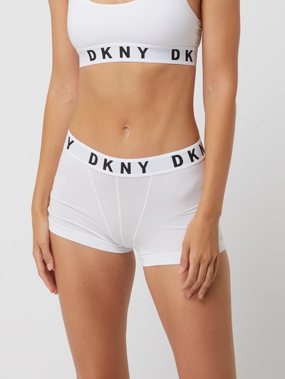 DKNY Onderbroek met logo in band  Wit - 3