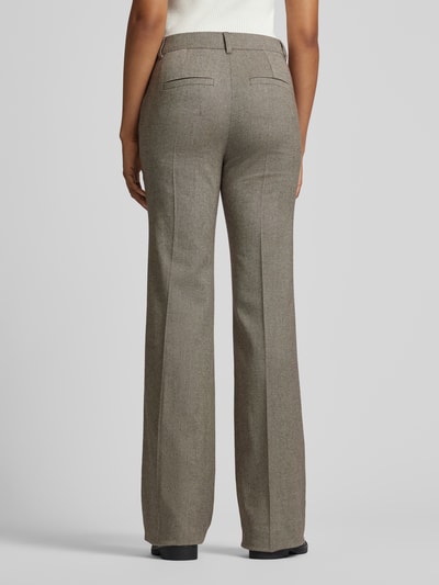 Marella Pantalon in gemêleerde look, model 'DOROTY' Lichtbruin - 5