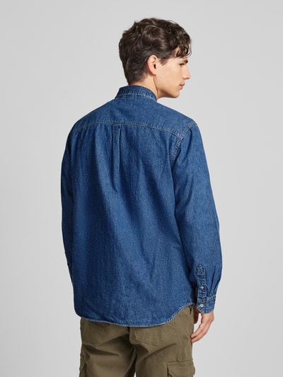 Jack & Jones Koszula casualowa o kroju regular fit z kieszenią na piersi model ‘CREEK’ Ciemnoniebieski 5