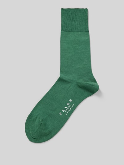 Falke Socken mit Label-Detail Modell 'AIRPORT' Hellgruen 1