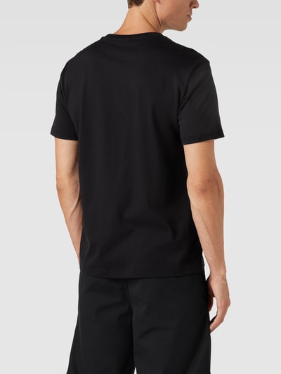 CHAMPION T-Shirt mit Label-Stitchings Black 5