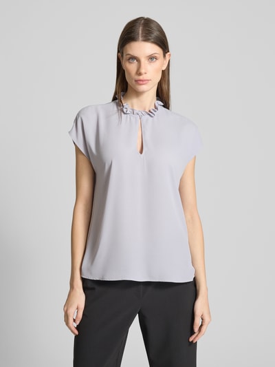 Jake*s Collection Regular Fit Blusenshirt mit Schlüsselloch-Ausschnitt Lavender 4