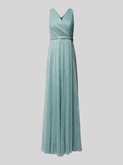 TROYDEN COLLECTION Abendkleid mit Taillenpasse Mint Melange 2