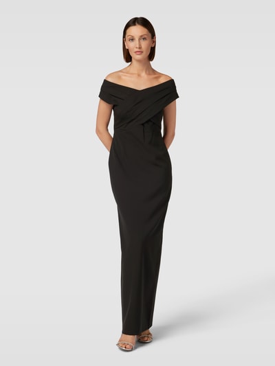 Lauren Ralph Lauren Abendkleid in Wickel-Optik Modell 'IRENE' Black 4