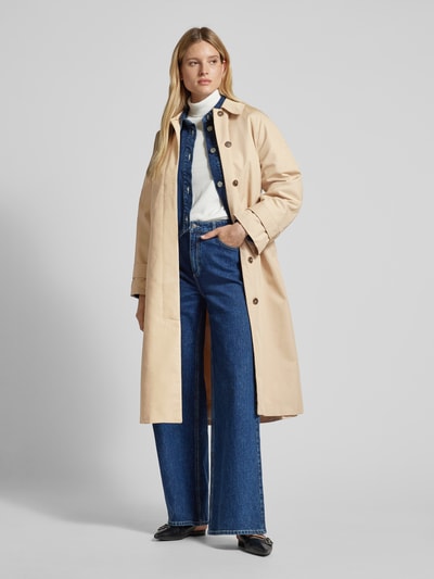 Soyaconcept Trenchcoat mit Bindegürtel Sand 1