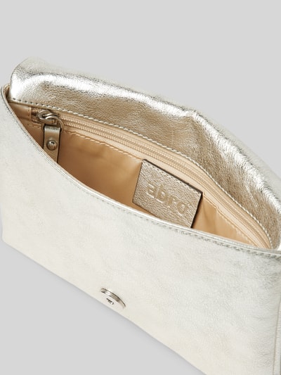 Abro Clutch mit Reißverschlussfach innen Metallic Beige 4