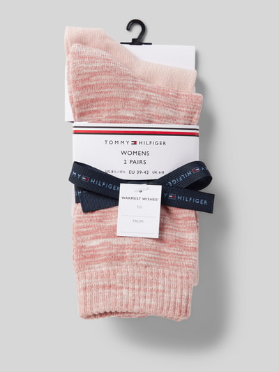 Tommy Hilfiger Socken aus Viskose-Mix im 2er-Pack Rosa 3