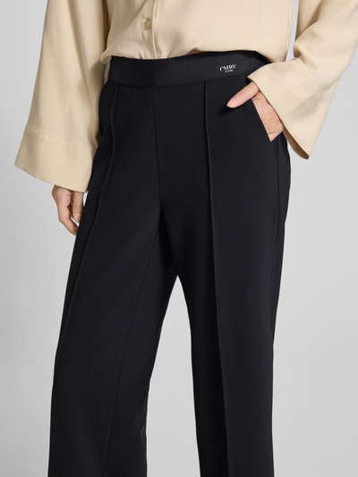 Cambio Stoffen broek met verkorte pasvorm, model 'CAMERON' Zwart - 3