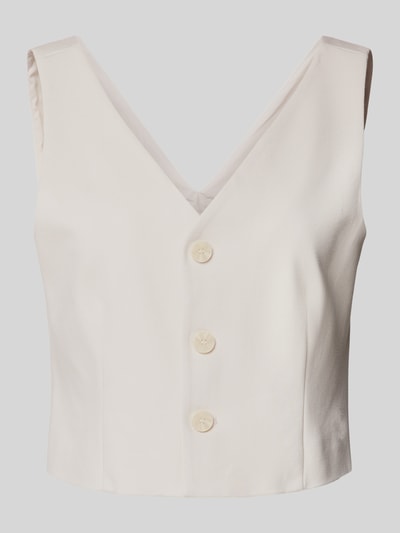 Calvin Klein Jeans Gilet met V-hals, model 'MILANO' Beige - 2