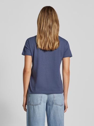 Jake*s Casual T-shirt met ronde hals Jeansblauw - 5